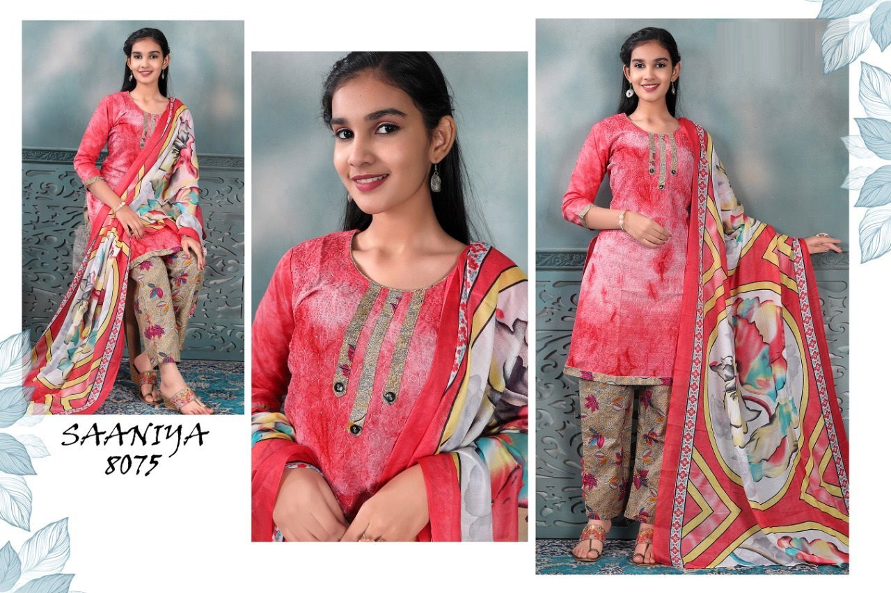 Saaniya 8075 Kids Dress Girls Wear Catalog